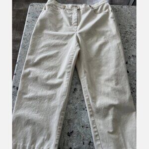 St. John Sport Casual Cropped Pants Size 14